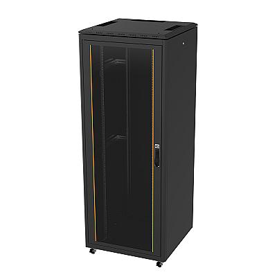 42U 800 mm Width 800 mm Deepth Full Glass Door Vega Cabinet